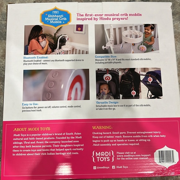 NWT Modi Toys Shhhanti Musical Crib Mobile - Picture 2 of 2